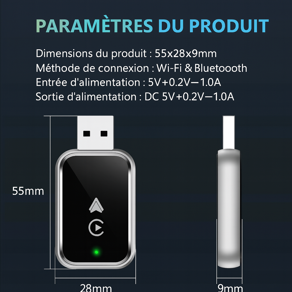 CarPlay & Android Auto Sans Fil